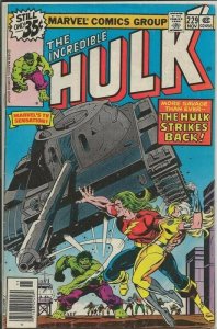 Incredible Hulk #229 ORIGINAL Vintage 1978 Marvel Comics