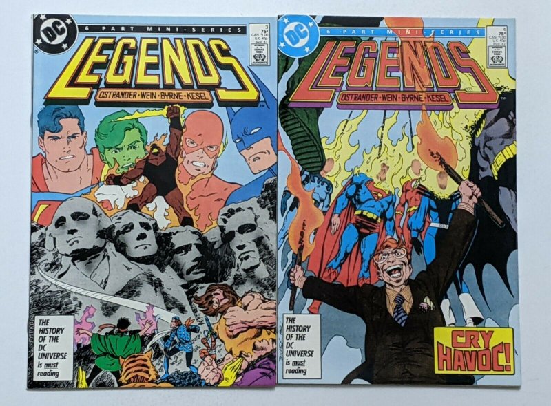 Legends #1-6 (DC) NM- 9.2 1st Amanda Waller New Suicide Squad Justice League 