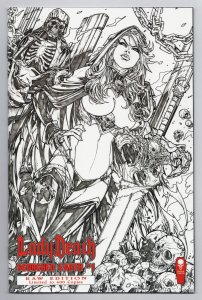 Lady Death Scorched Earth #1 Jonboy Meyers Raw Edition (Coffin, 2022) NM