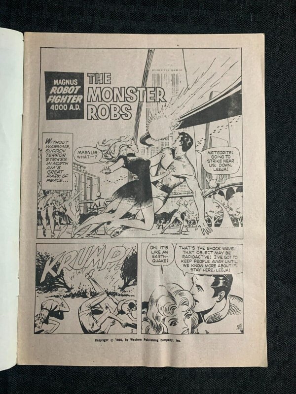 1966 MAGNUS ROBOT FIGHTER Western Pub. #nn G/VG 3.0 The Monster Robs