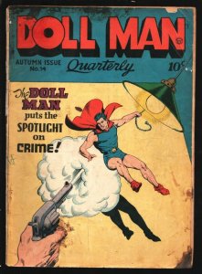 Doll Man Quarterly #14 1947-Hanging splash panel-Torchy headlight & lingerie ...