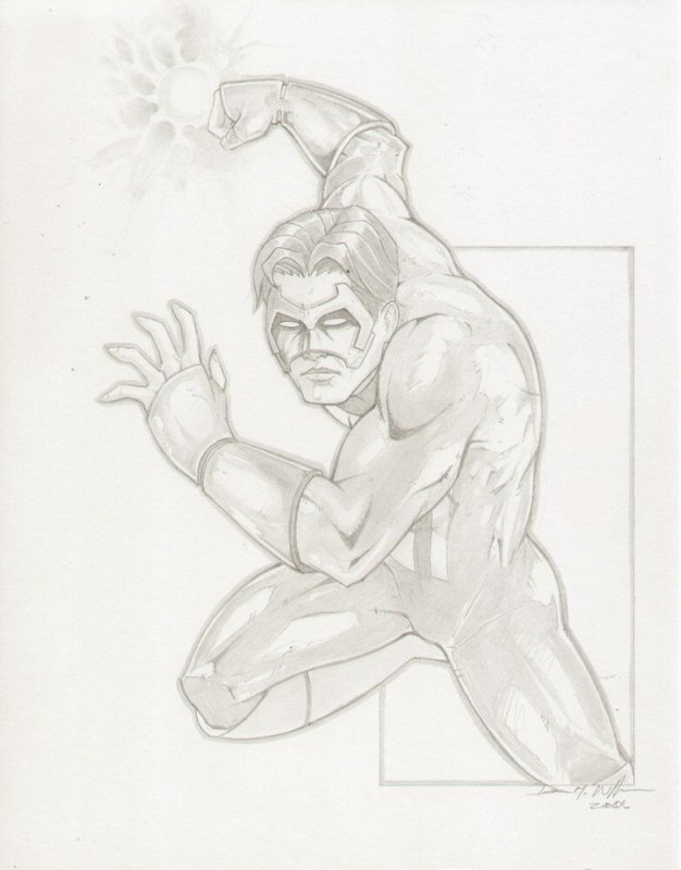 green lantern pencil drawing