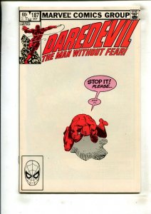 DAREDEVIL #187 (8.0) MILLER!! 1982