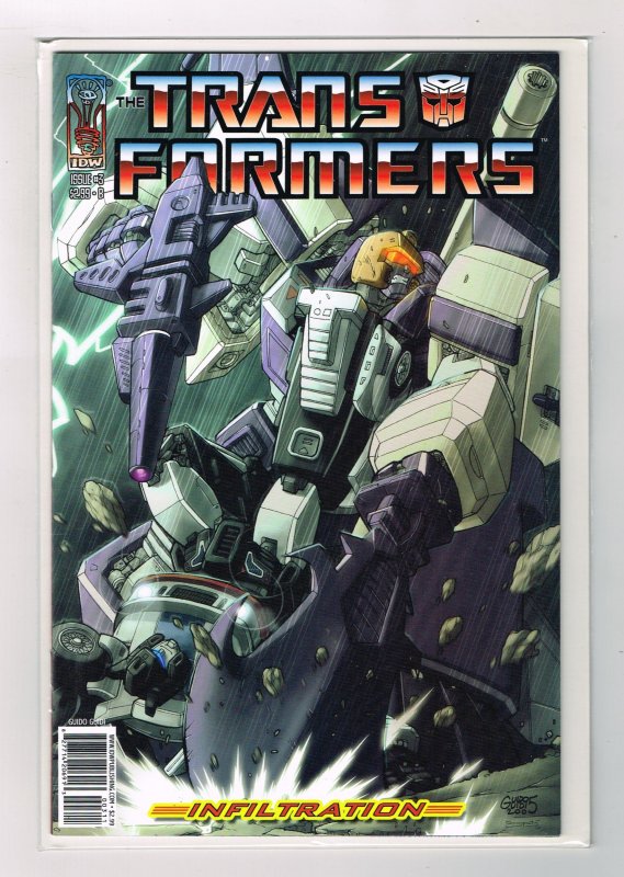 The Transformers #3  Infiltration (2006) Cover B  IDW  NEWSSTAND COPY