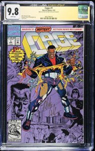 Cage #1 Signed By Mike Colter (4/92) Graded CGC x JSA 9.8