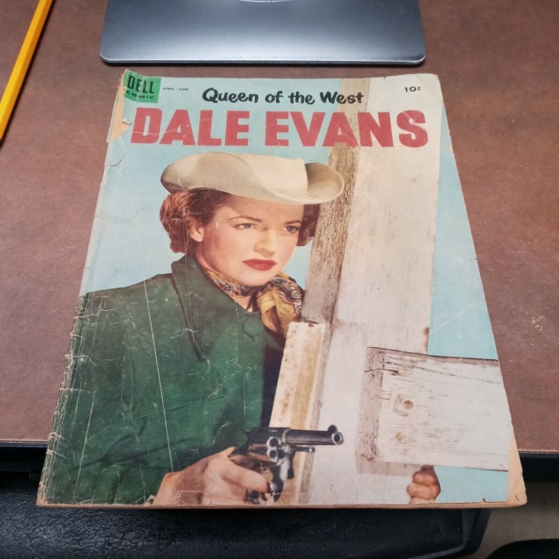 Queen of the West Dale Evans #7 1955-Photo cover- Russ Manning Golden Age dell