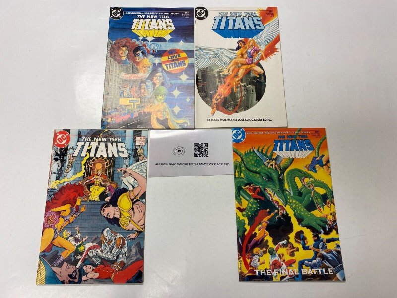 4 New Teen Titans DC comic book #6 7 8 9 34 KM10