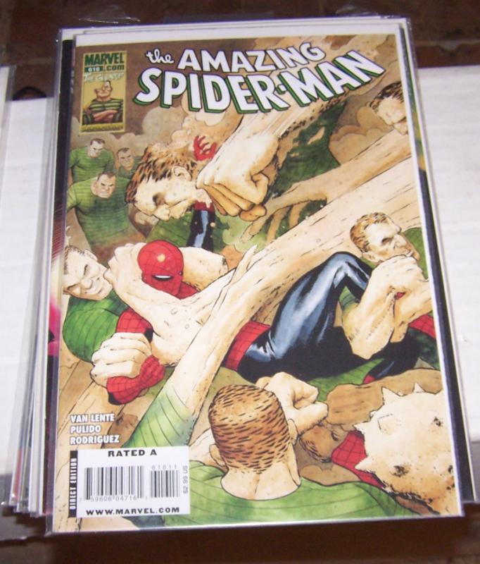 Amazing Spider-Man # 616 2010 marvel disney  the gauntlet- sandman  high grade 