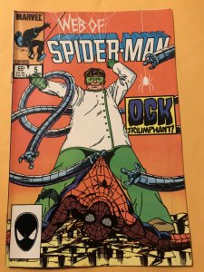 WEB OF SPIDER-MAN #5 : Marvel 8/85 Fn/VF; Doctor Octopus