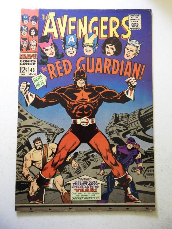 The Avengers #43 (1967) 1st App of the Red Guardian FN Condition