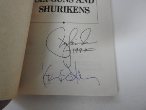 TMNT Pocket Books Six-Guns and Shurikens Signed Eastman/Laird NM Condition!