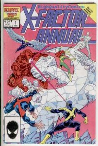 X-FACTOR Annual #1, VF/NM, Bob Layton, 1986, Cyclops, Beast, Marvel