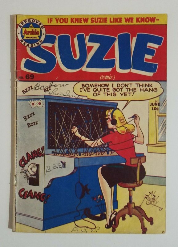 (2) LOT 1949 Archie Comics Suzie #67 #69 VG Golden Age Fagley Vintage SCARCE 