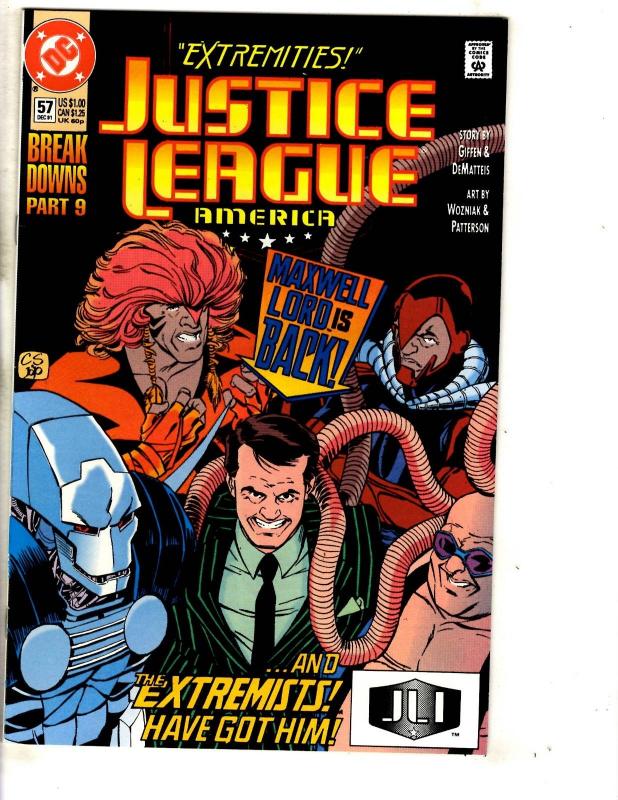 Lot Of 10 Justice League America DC Comics # 56 57 58 59 60 61 62 63 64 65 CR17