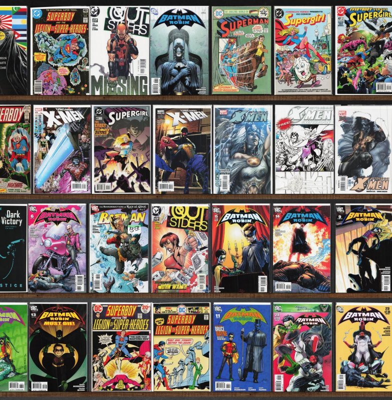 Huge Lot 140+ Comics with Batman And Robin, Supergirl, Superman & More!