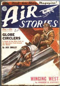 AIR STORIES-DEC 1929-JOEL ROGERS & FREDERICK C DAVIS-AVIATION PULP-TOMMY GUN