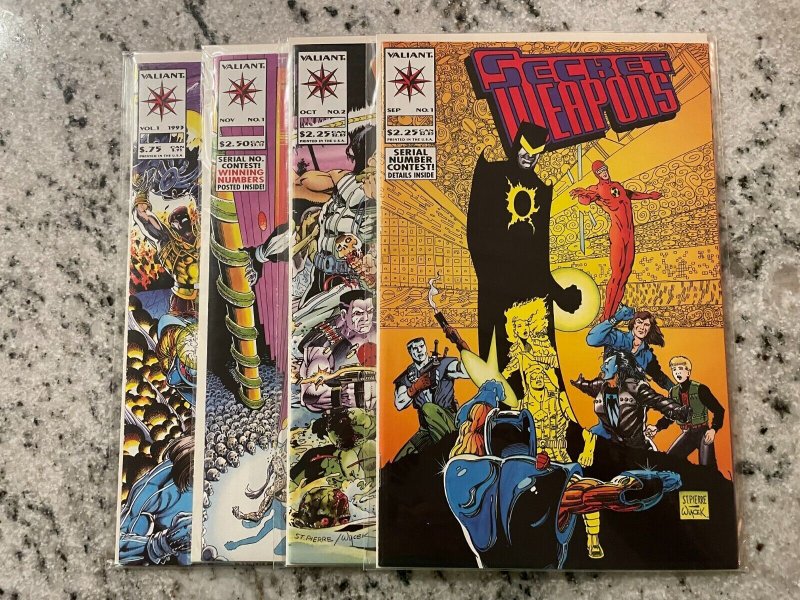 4 Valiant Comics Secret Weapons # 1 2 + Doctor Mirage # 1 + Reader # 1 NM J992
