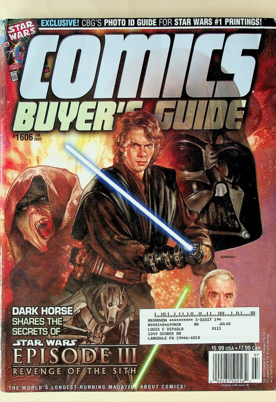 Comic Buyer's Guide #1606 Jul 2005 - Krause Publications 