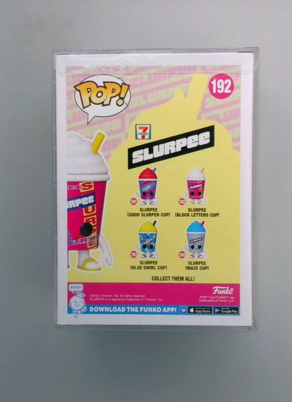 Funko Pop! Slurpee (Block Letters Cup) #192, 7-Eleven Excl.