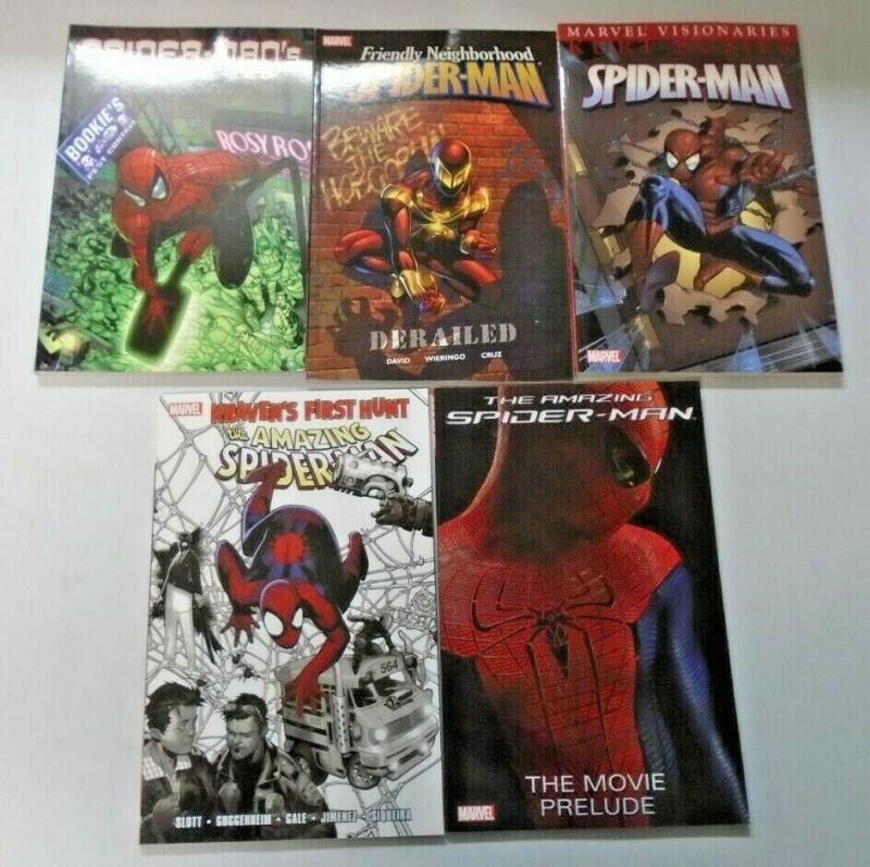 Spider-Man TPB Trade Paperback lot 5 different books condition N/A (years vary)