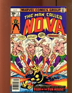 Nova #9 - Sal Buscema Art/Newsstand Ed! (8.0) 1977