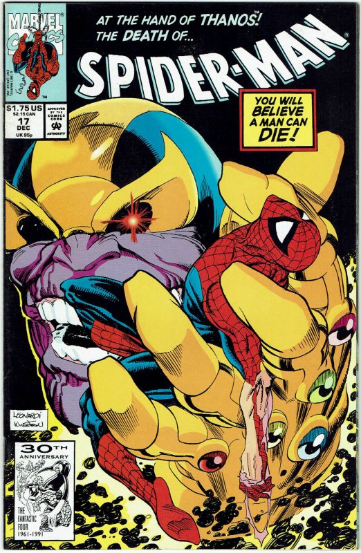 Spider-Man #17 (1990 v1) Thanos NM