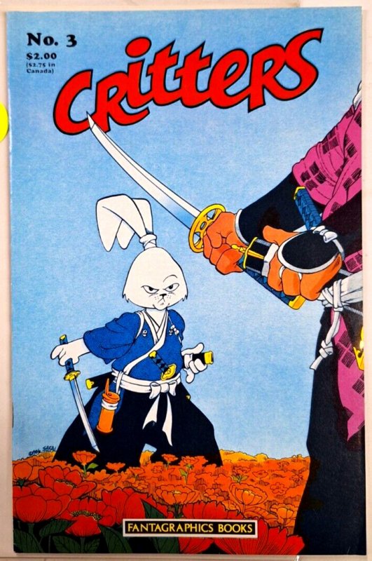 CRITTERS 3 (August 1986) FINE Sakai USAGI cover