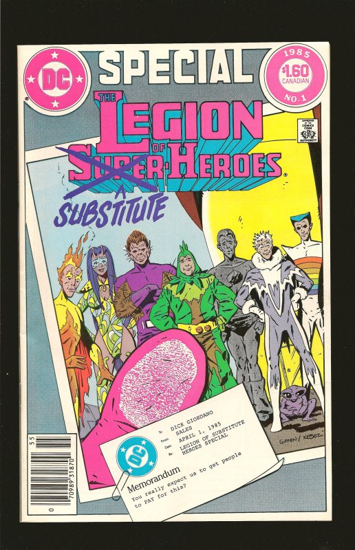 DC Comics Special The Legion of Substitute Heroes No 1 1985