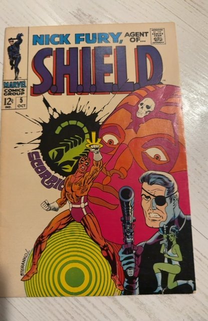Nick Fury, Agent of SHIELD #5 (1968)Scorpios key Steranko art