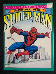 1987 AMAZING SPIDER-MAN Coloring Book FN 6.0 Marvel Books / Win Mortimer