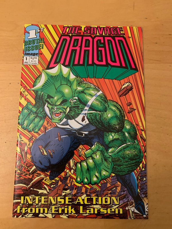 SAVAGE DRAGON 1, ERIC LARSEN NM (9.4 - 9.6) 1ST PRINT CGC IT, *RA 