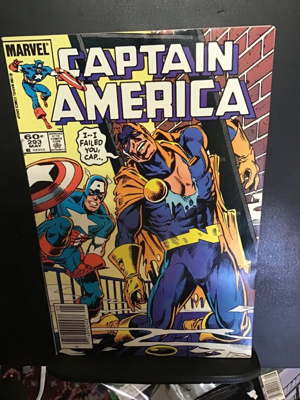 Captain America #293 (1984) high-grade Nomad key! VF/NM Wow!