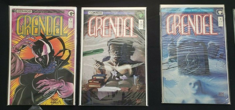 GRENDEL 16PC (VF)CAPTAIN ATOM ISSUE #2 INCLUDED, WAR CHILD, DEVIL'S LASH 1981-93