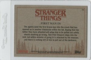 Stranger Things First Man In 54 Topps Netflix 2018 Season One trading card