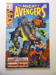 The Avengers #69 (1969) VG Condition moisture stains
