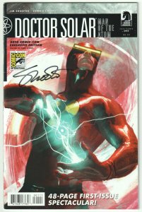 Doctor Solar, Man of the Atom #1 San Diego Comic Con cover signed by Jim Shooter