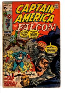 Captain America # 136 VG Marvel Comic Book Avengers Hulk Thor Red Skull RH1