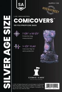 COMICARE Silver Age PP (Polypropylene) Bags: 100 ct By Comic Care