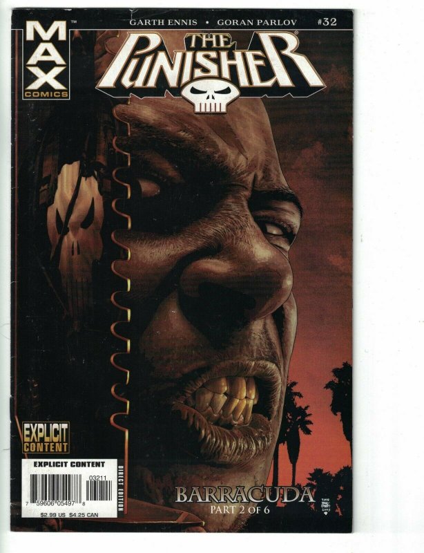 Punisher #32 VG Marvel 2006 - 1st cover appearance of Barracuda - Garth Ennis