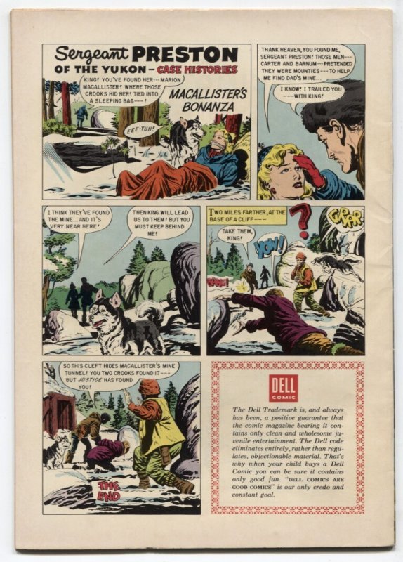 Sergeant Preston Of The Yukon #17  1956 - Dell  -VF- - Comic Book