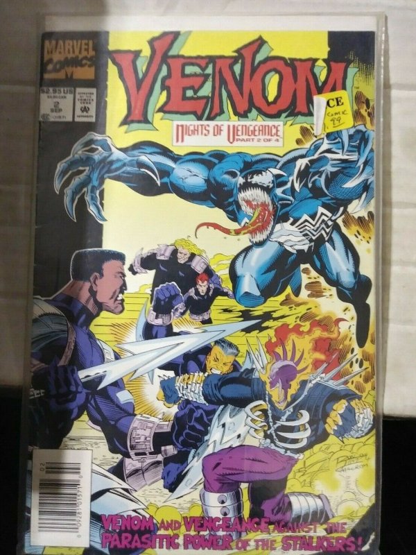 VENOM- NIGHTS OF VENGEANCE  # 2   1994 marvel  MINI SERIES + 