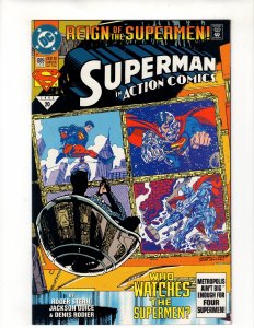 Action Comics #689 1st Black Suit! High Grade!