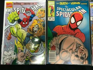 SPIDER-MAN 8PC LOT (NM/VF) VENOM!! HOLOGRAM!! 1993 