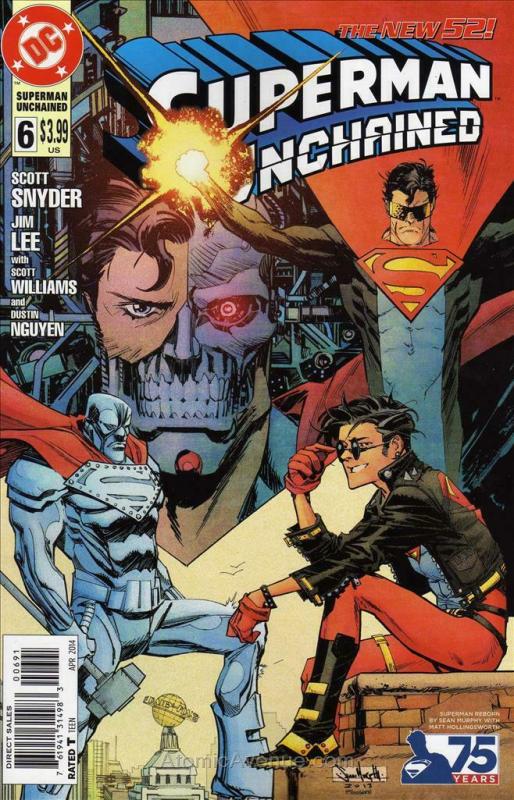 Superman Unchained #6J VF/NM; DC | save on shipping - details inside 