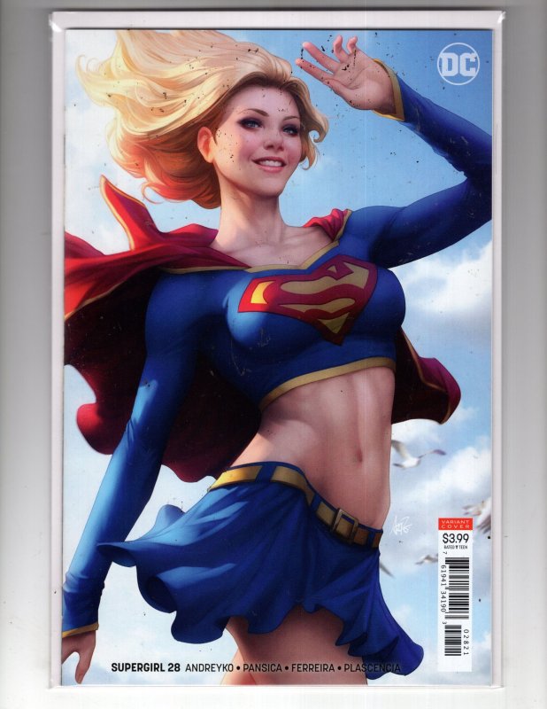 Supergirl #28 (2019) Beautiful Artgerm Lau Variant Cover / ID#05