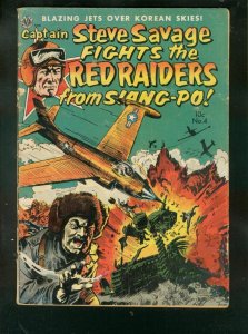 CAPTAIN STEVE SAVAGE #4 '52-KOREAN WAR-ER KINSTLER ART  G