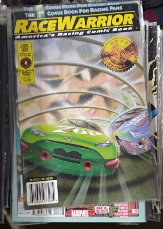 RACE WARRIOR #4 AMERICAS RACING COMIC BOOK  2000 HARALD BELKER SPECIAL FEATURE