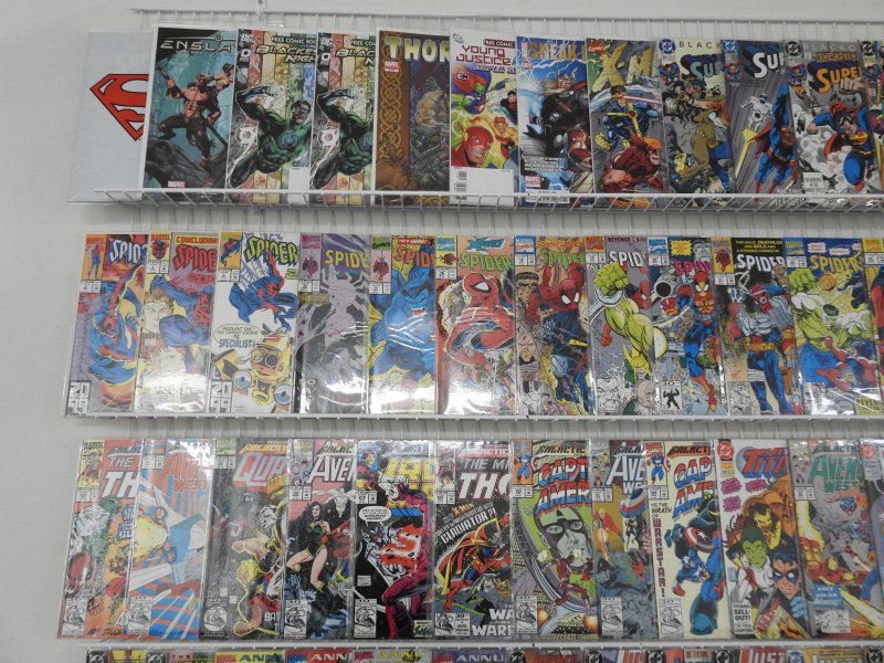Huge Lot 160+ Comics W/ Spider-Man, Iron Man, Superman, +More! Avg VF- Condition