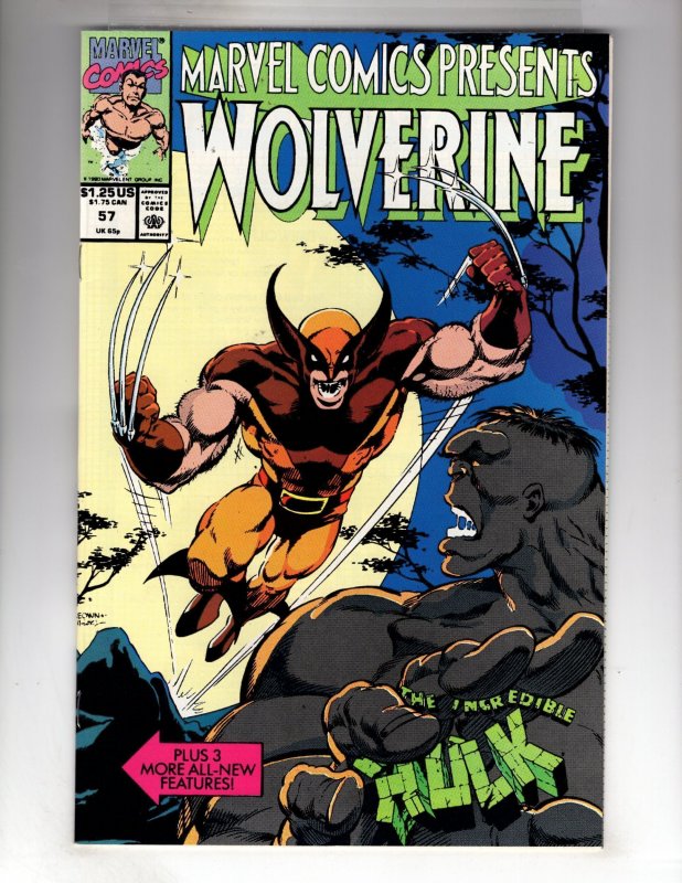 Marvel Comics Presents #57 (1990) HULK! WOLVERINE!    / EBI#2