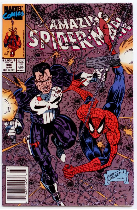 Amazing Spider-Man #330 VERY HIGH GRADE   Punisher ($1 comb. shipping)